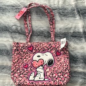 Vera Bradley Snoopy Valentines Small Tote- NWT